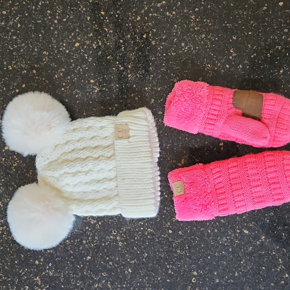 C.C. Kids Hat and Mittens